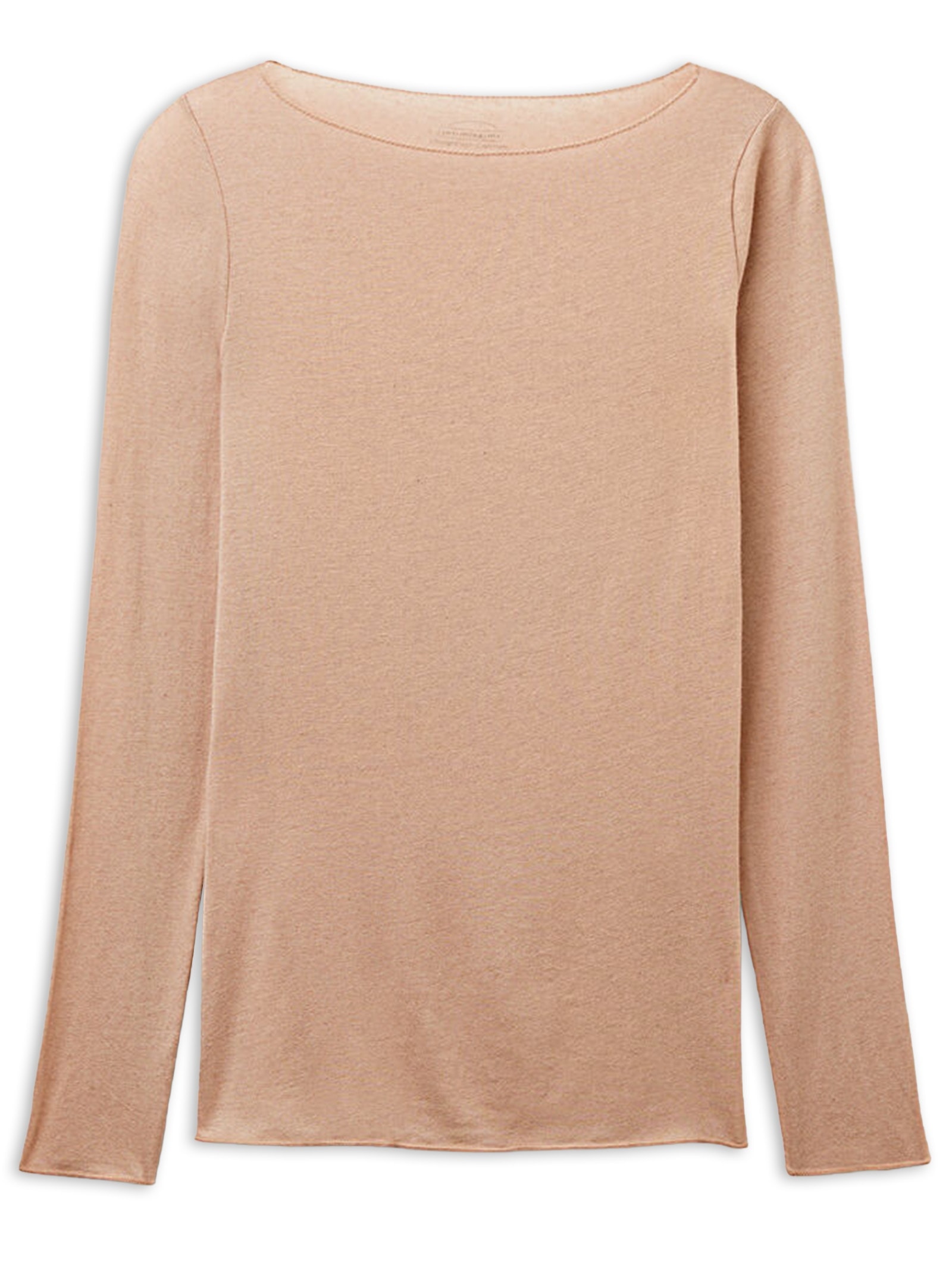 Blusa Manga Comprida Em Cashmere Ultralight Bege Calzedonia