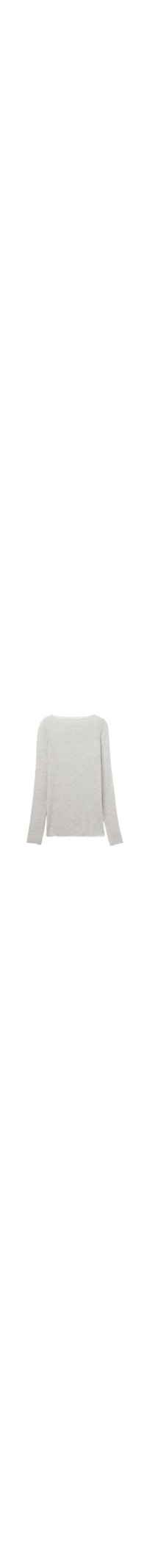 Blusa Manga Comprida Em Cashmere Ultralight - Cinza