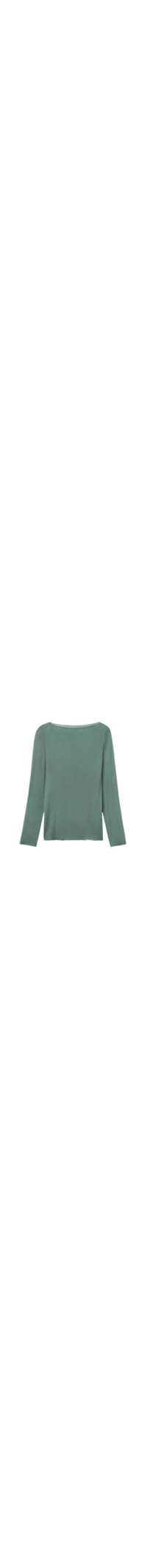 Blusa Manga Comprida Em Cashmere Ultralight - Verde