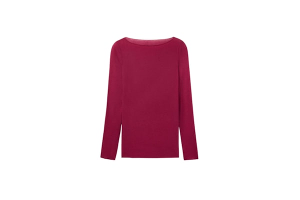 Blusa Manga Comprida Em Cashmere Ultralight - Vermelho