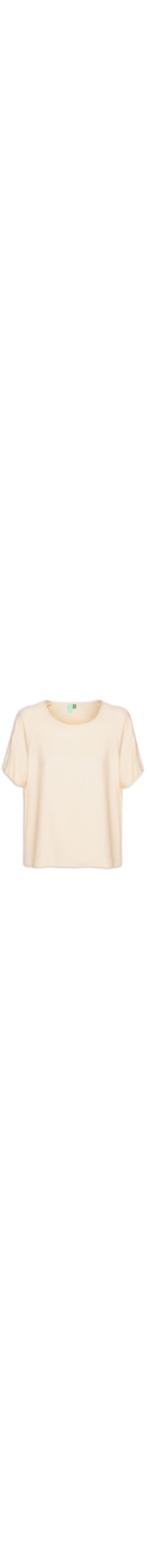 Blusa Manga Curta Basica - Bege