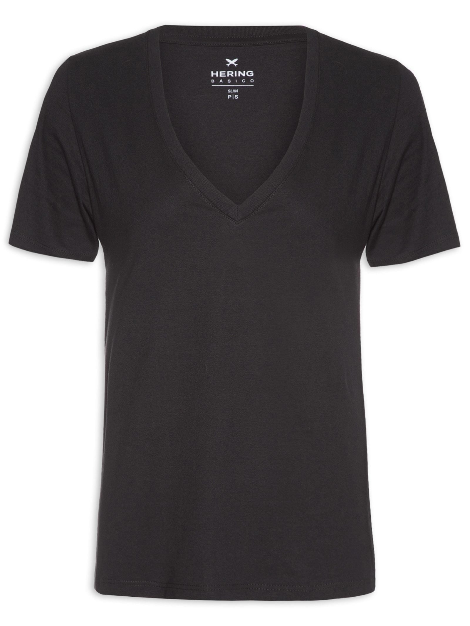 Blusa Manga Curta Preto Hering