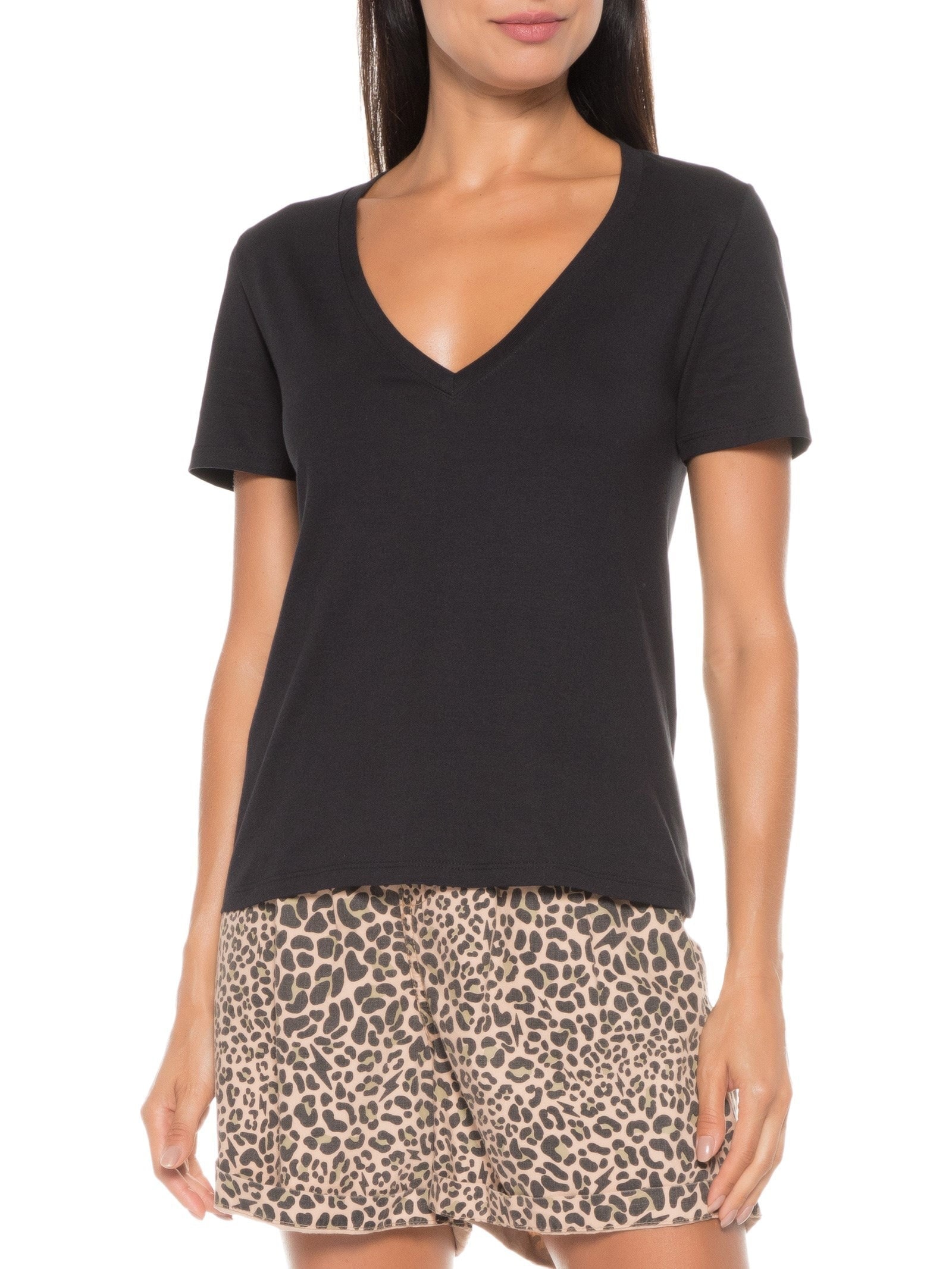 Blusa Manga Curta Preto Hering