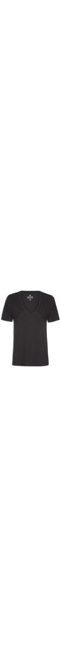 Blusa Manga Curta - Preto