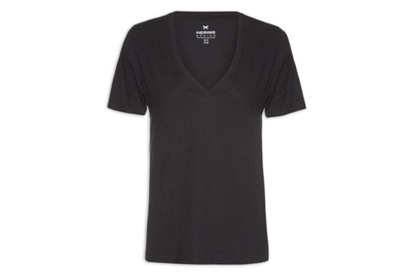 Blusa Manga Curta - Preto