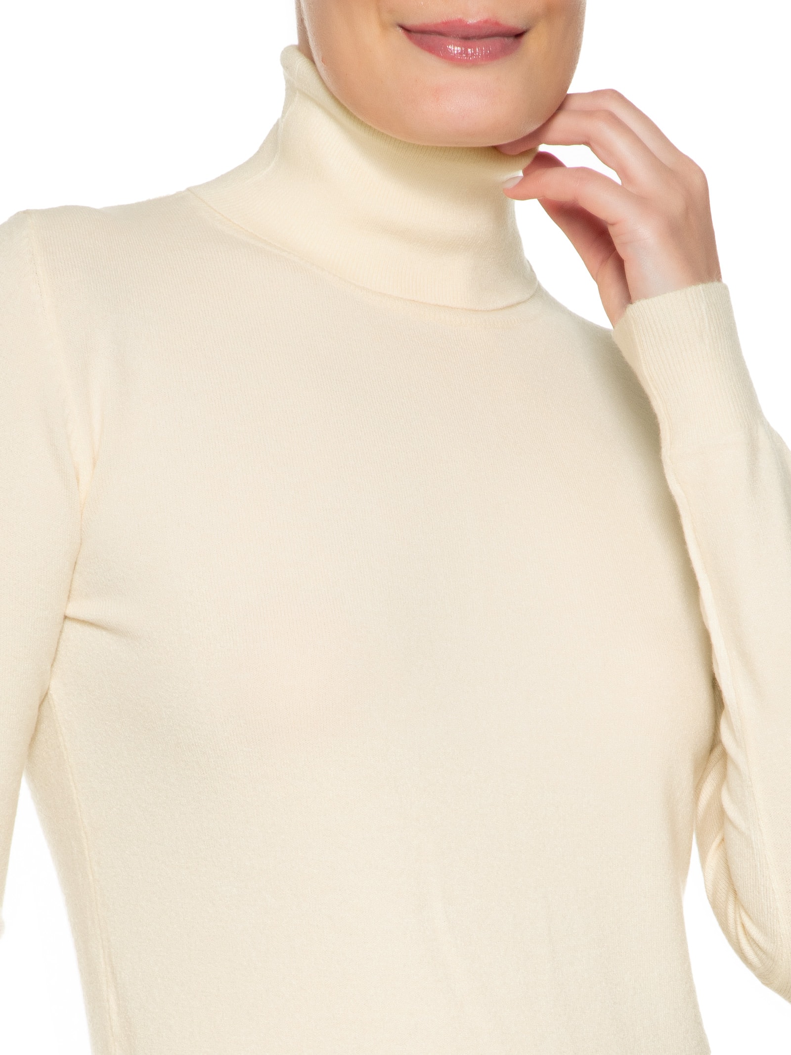 Blusa Manga Longa Blend Cashmere Off White Market 33