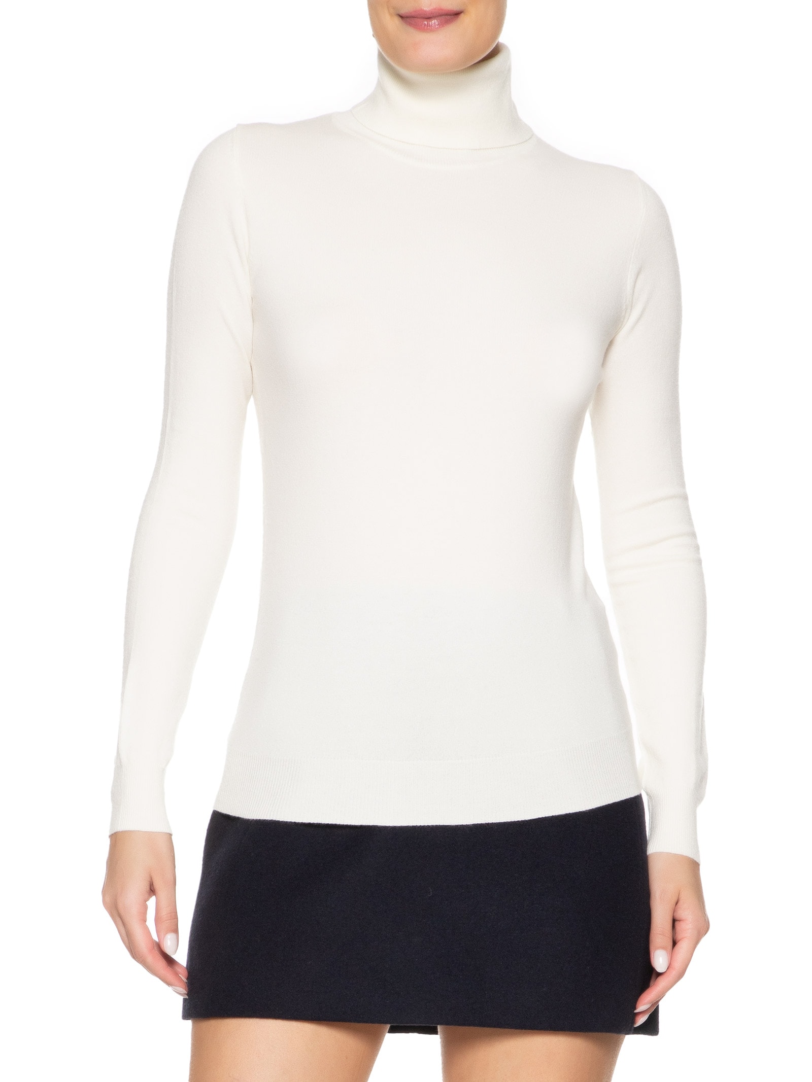 Blusa Manga Longa Blend Cashmere Off White Market 33