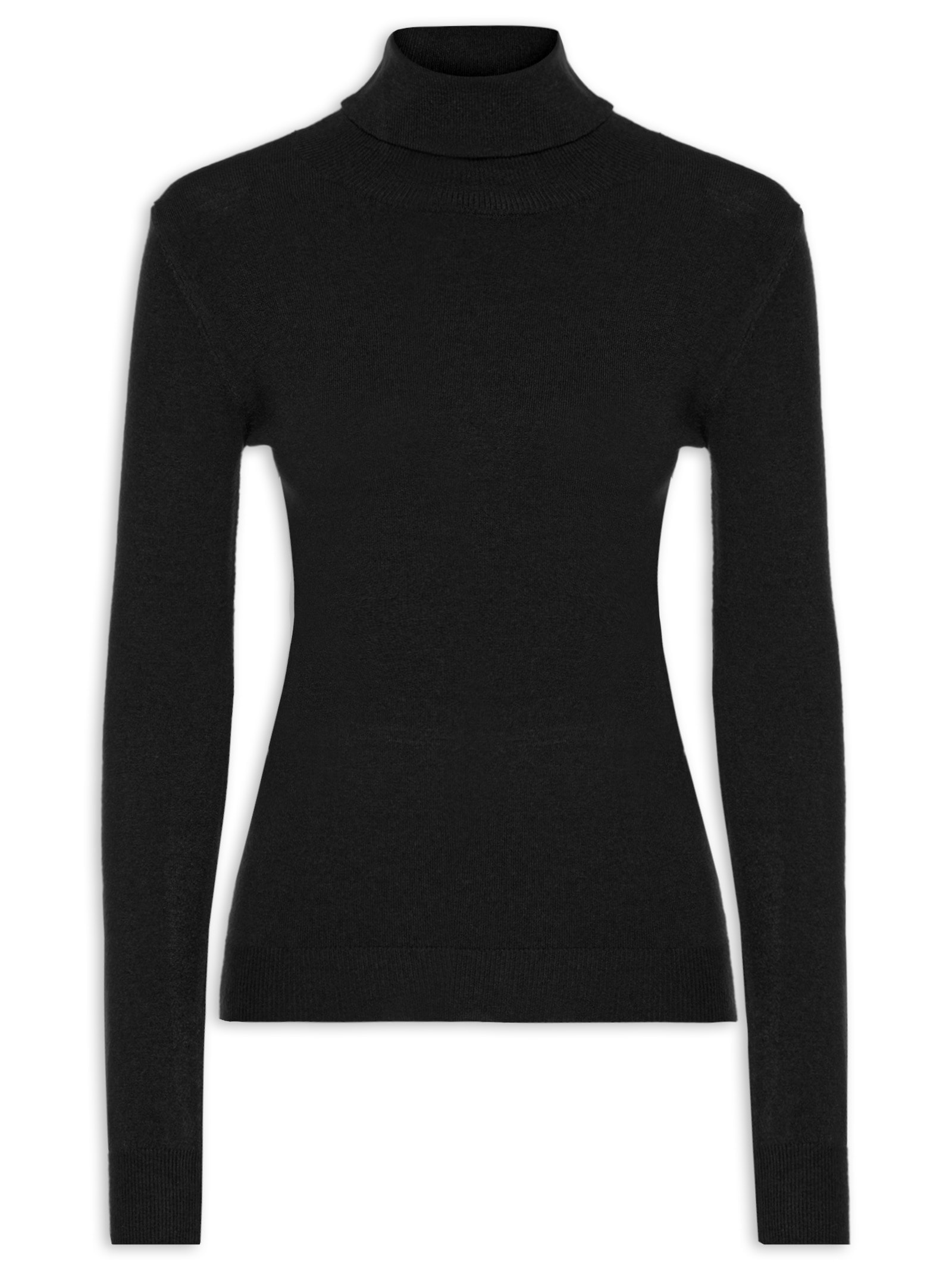 Blusa Manga Longa Blend Cashmere Preto Market 33