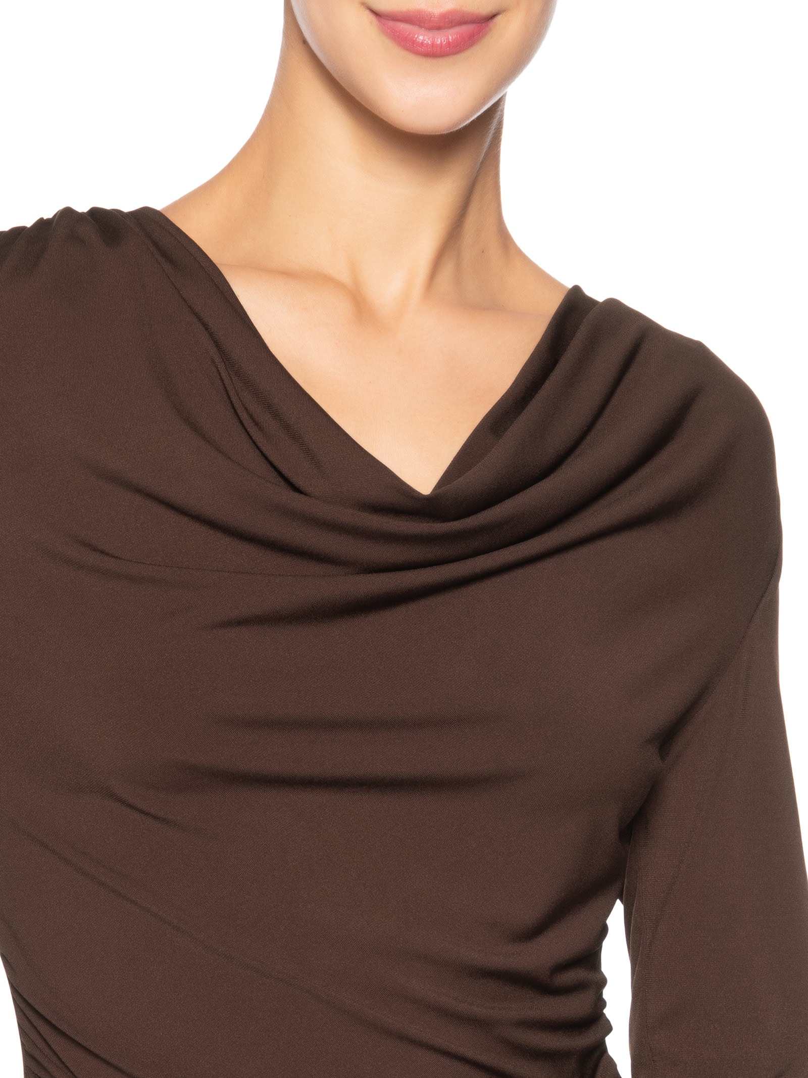 Blusa Manga Longa Feminina Degagê Marrom Market 33