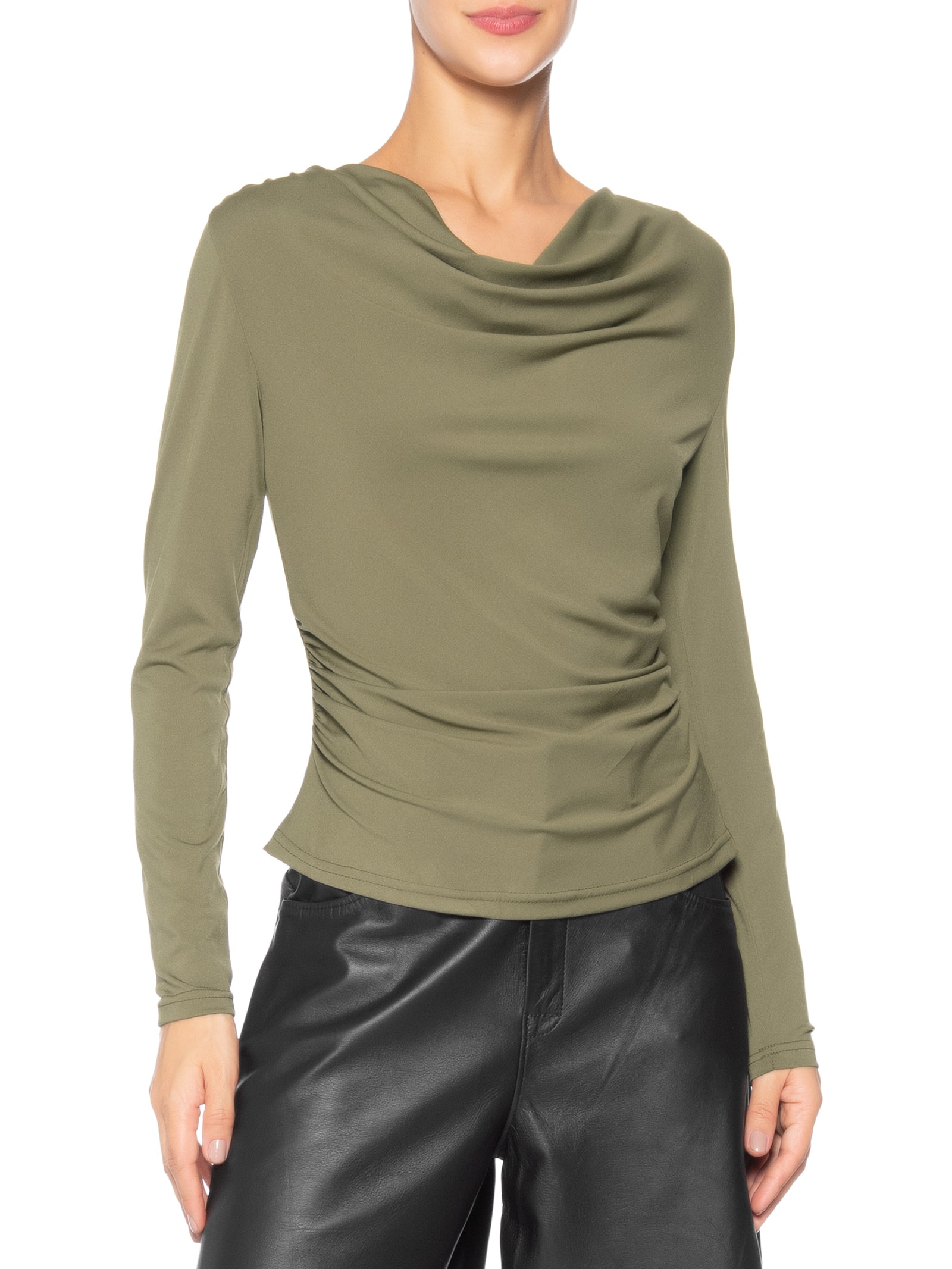 Blusa Manga Longa Feminina Degagê Verde Market 33