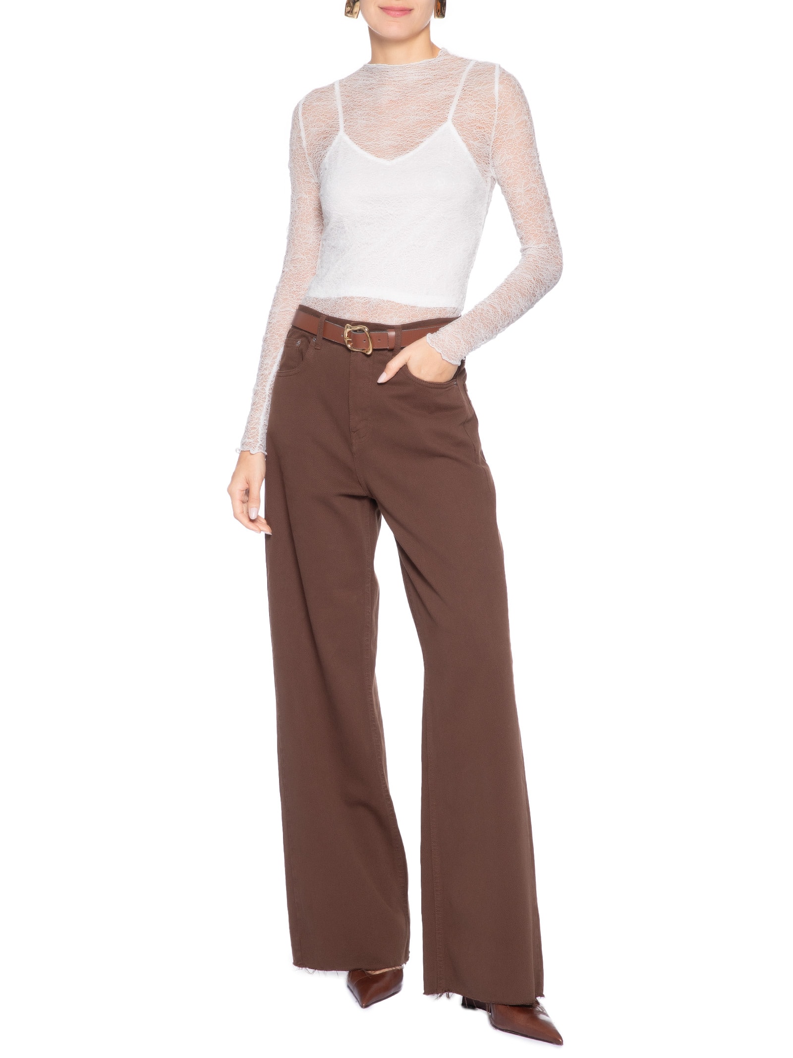 Blusa Manga Longa Feminina em Renda – Off White Market 33