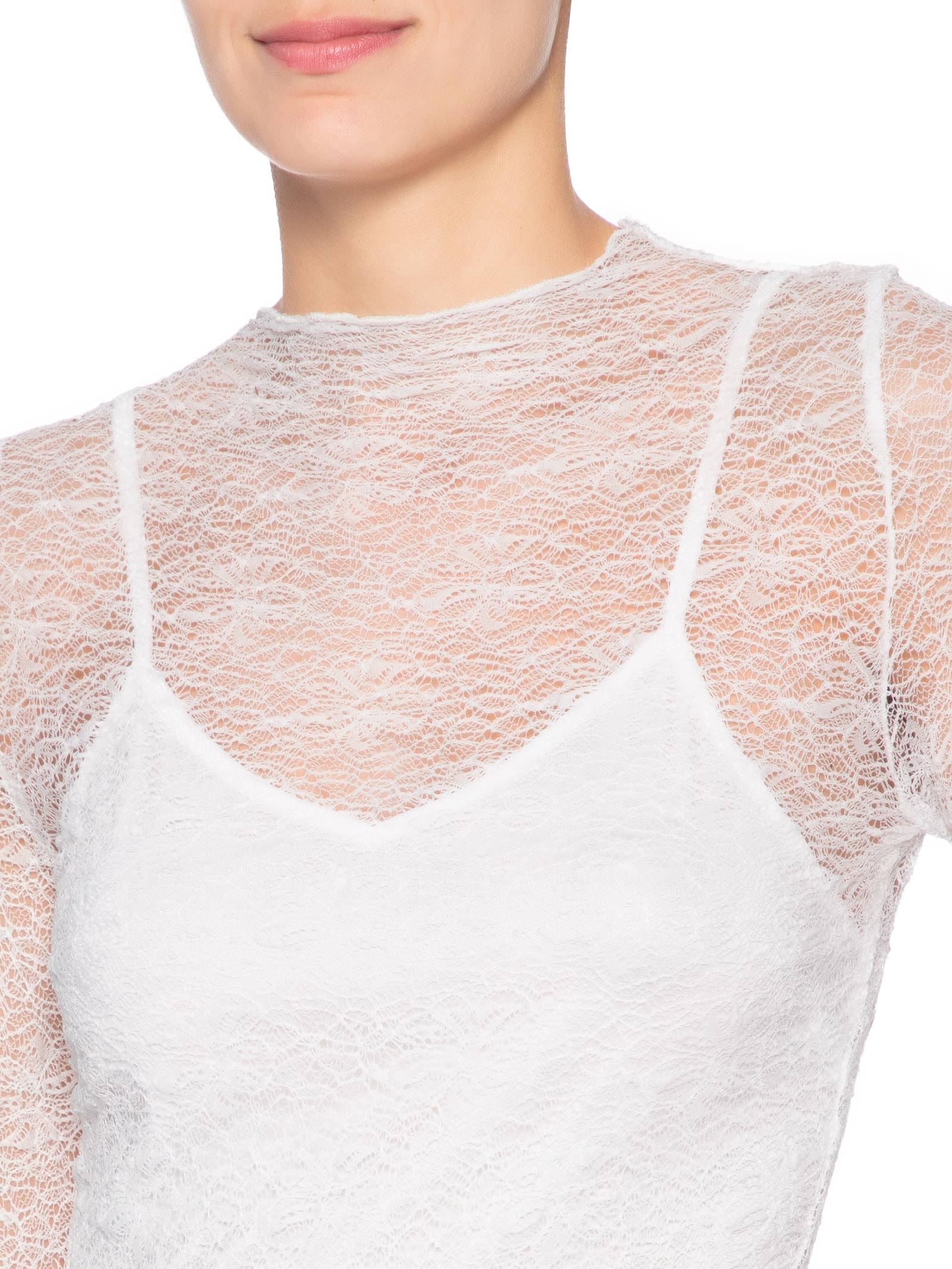 Blusa Manga Longa Feminina em Renda – Off White Market 33