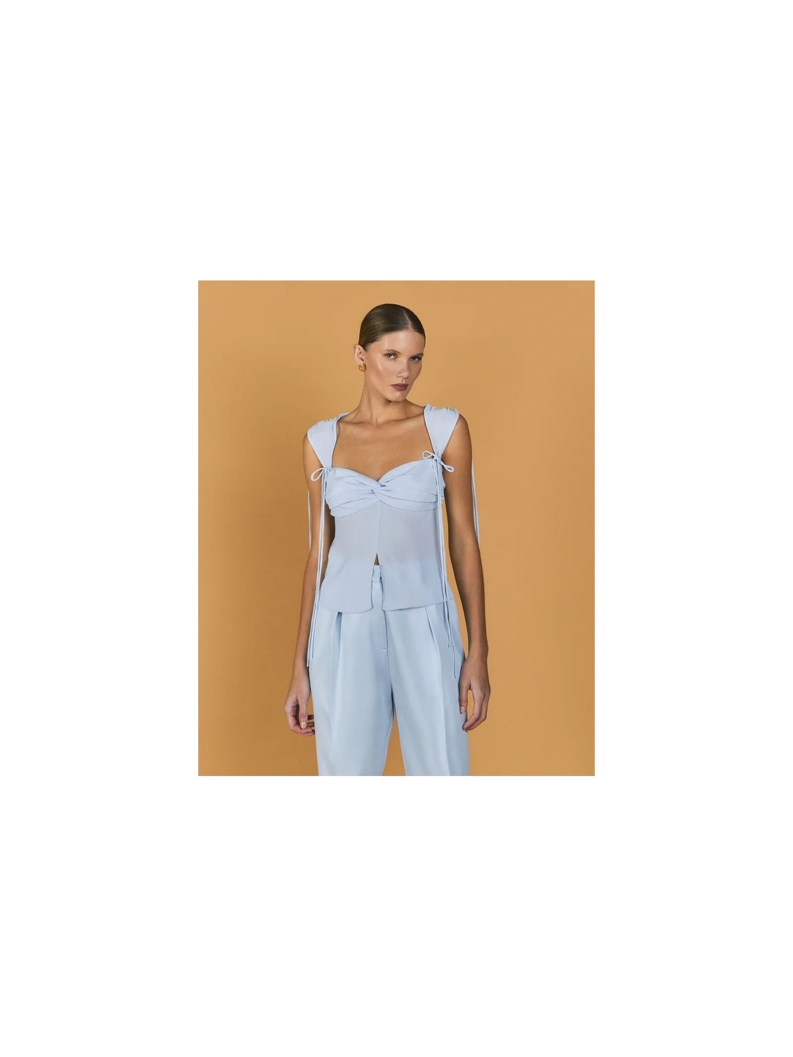 Blusa Mareh Anadara Azul Shop Ginger