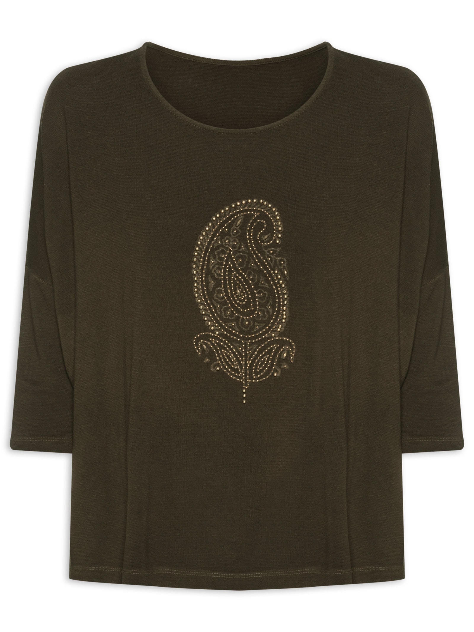 Blusa Marrom Linho Handmade Indira Yogini