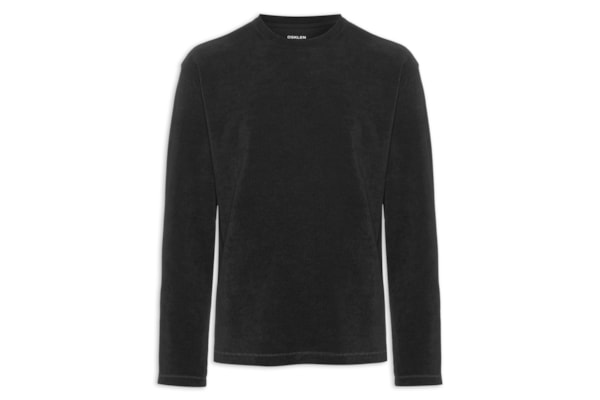 Blusa Masculina Agasalho Denver Canelado - Preto