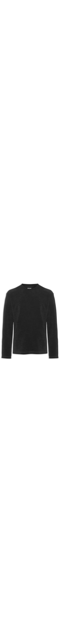 Blusa Masculina Agasalho Denver Canelado - Preto