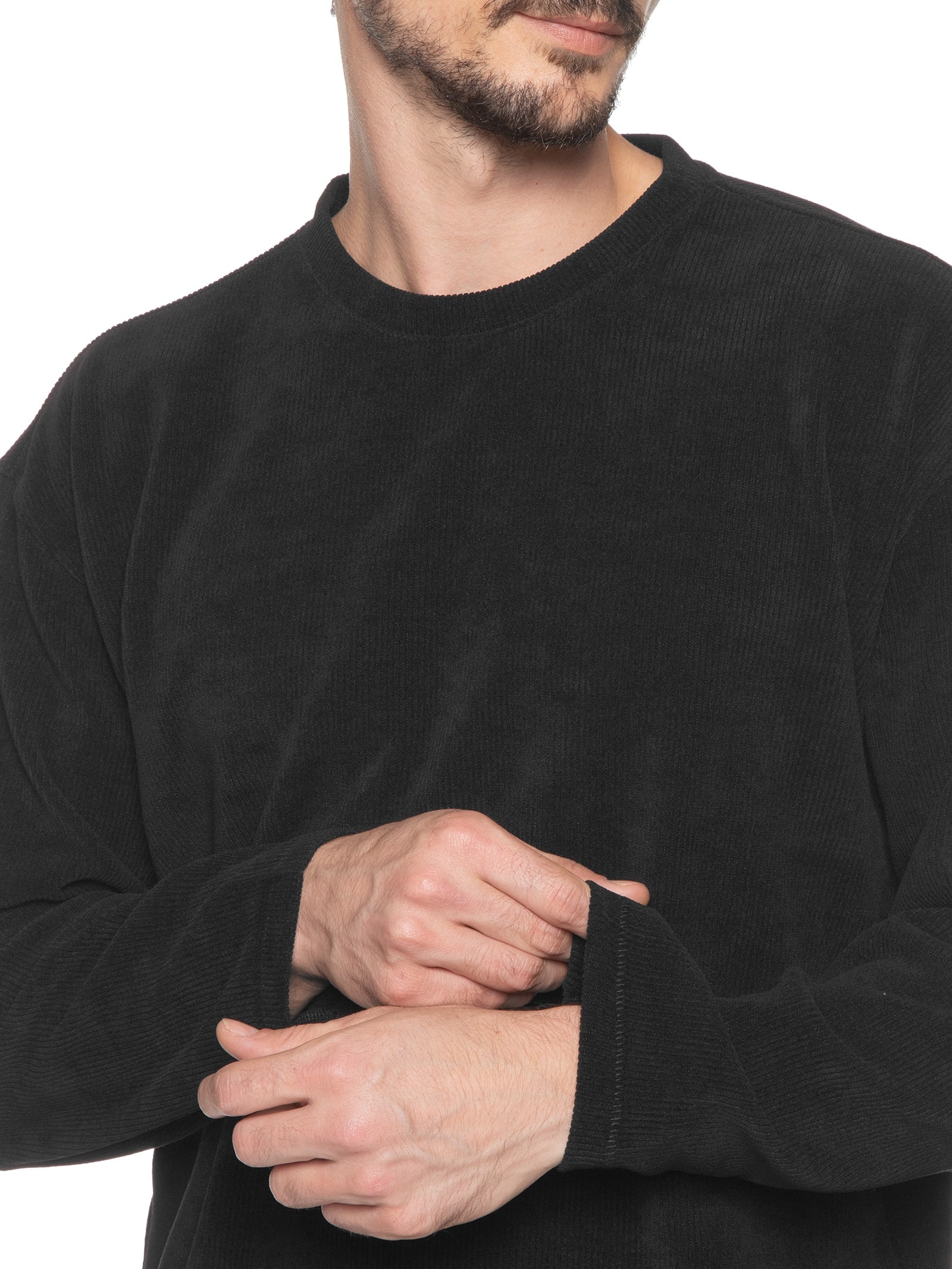 Blusa Masculina Agasalho Denver Canelado Preto Osklen
