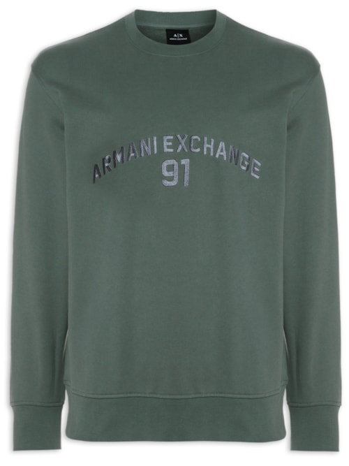 Blusa Masculina De Moletom Bordada - Verde