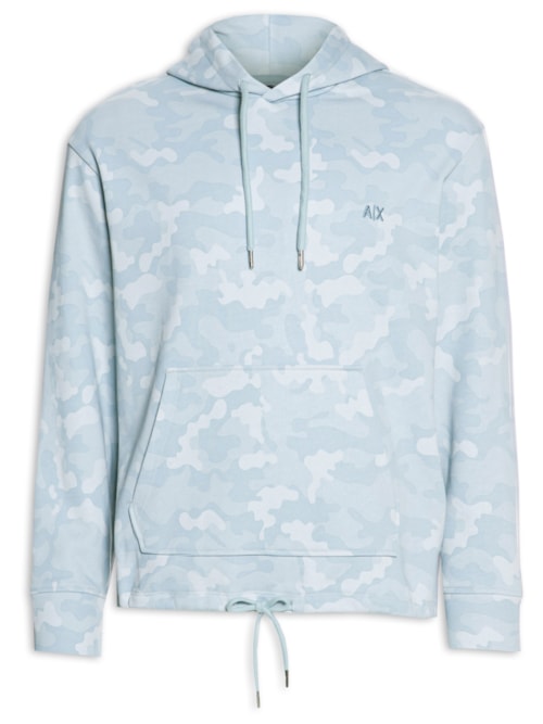 Blusa Masculina De Moletom Estampada – Azul