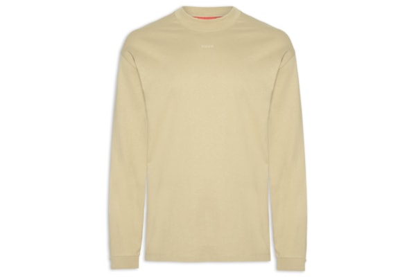 Blusa Masculina De Moletom Gola Careca Daposo - Bege