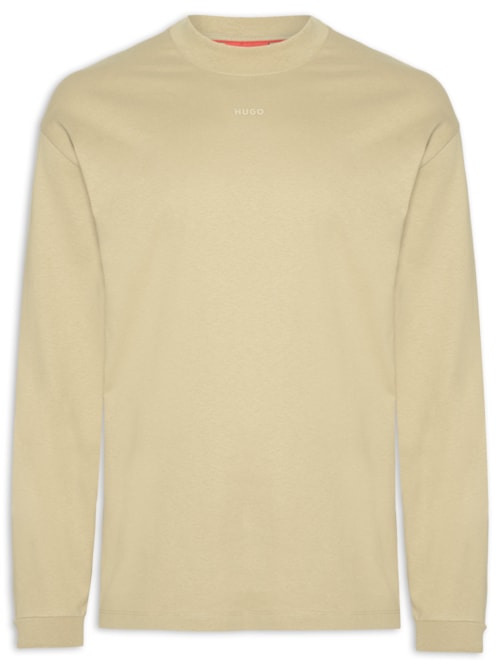 Blusa Masculina De Moletom Gola Careca Daposo - Bege