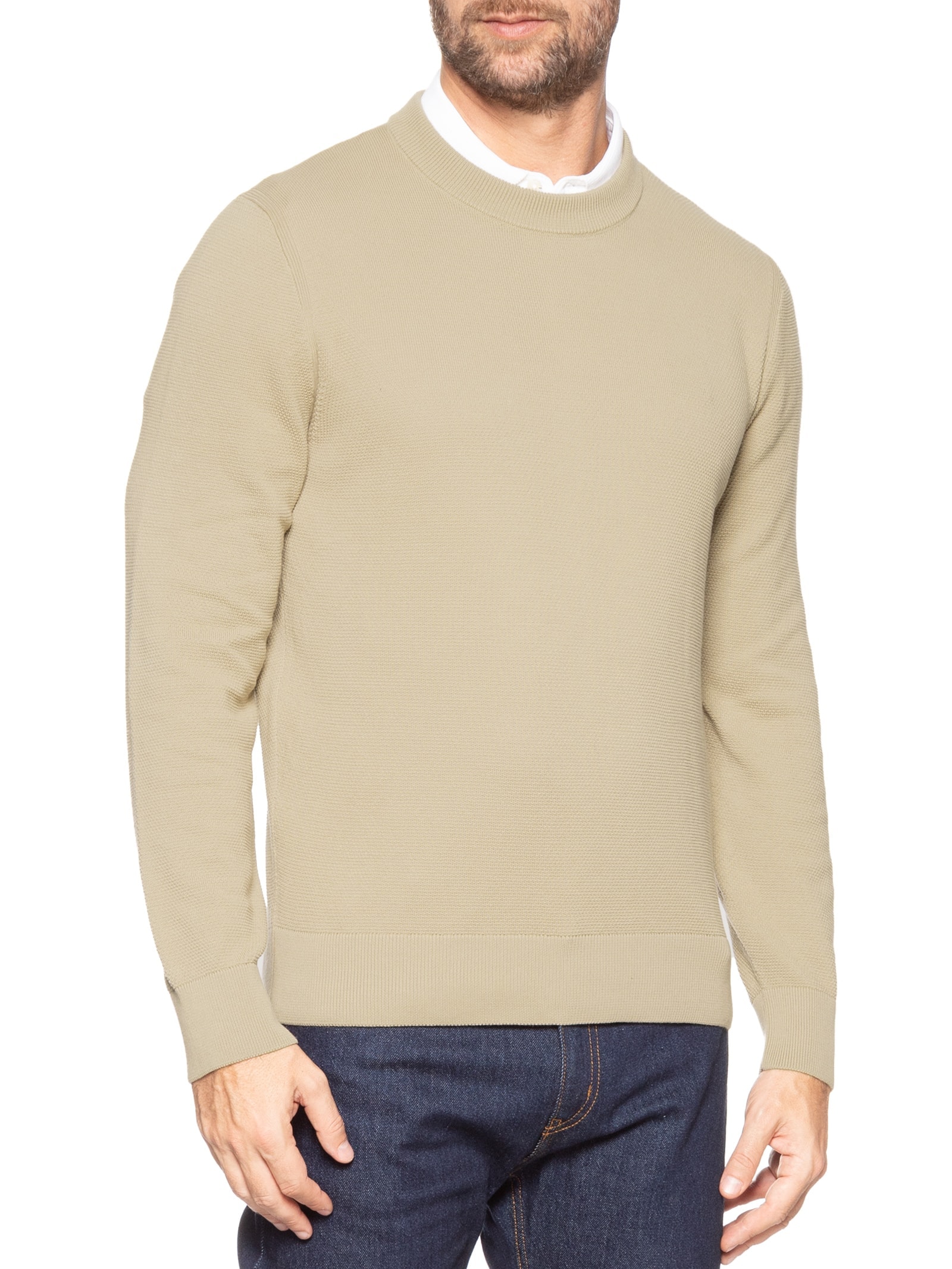 Blusa Masculina Ecaio P Bege Boss