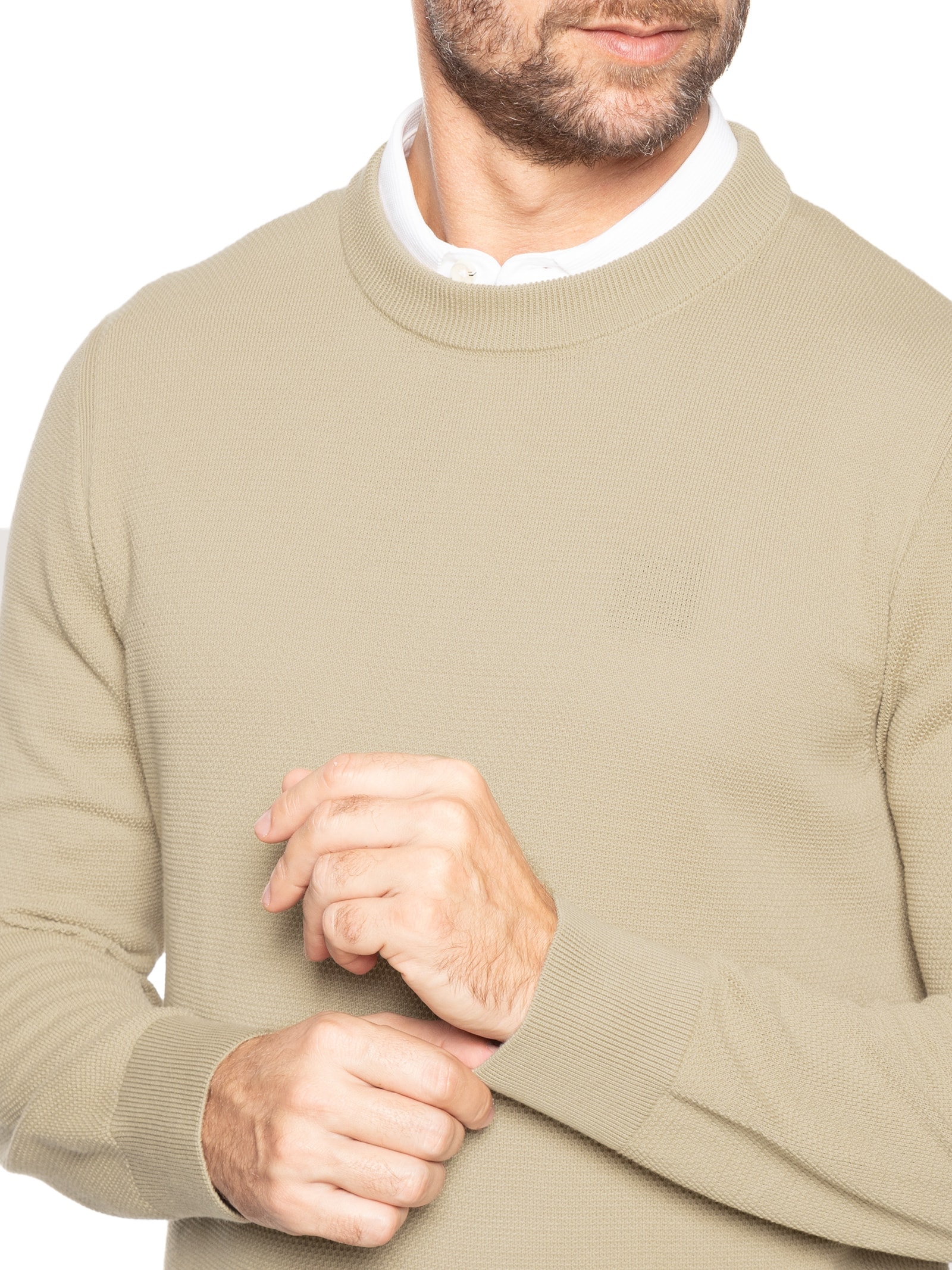 Blusa Masculina Ecaio P Bege Boss