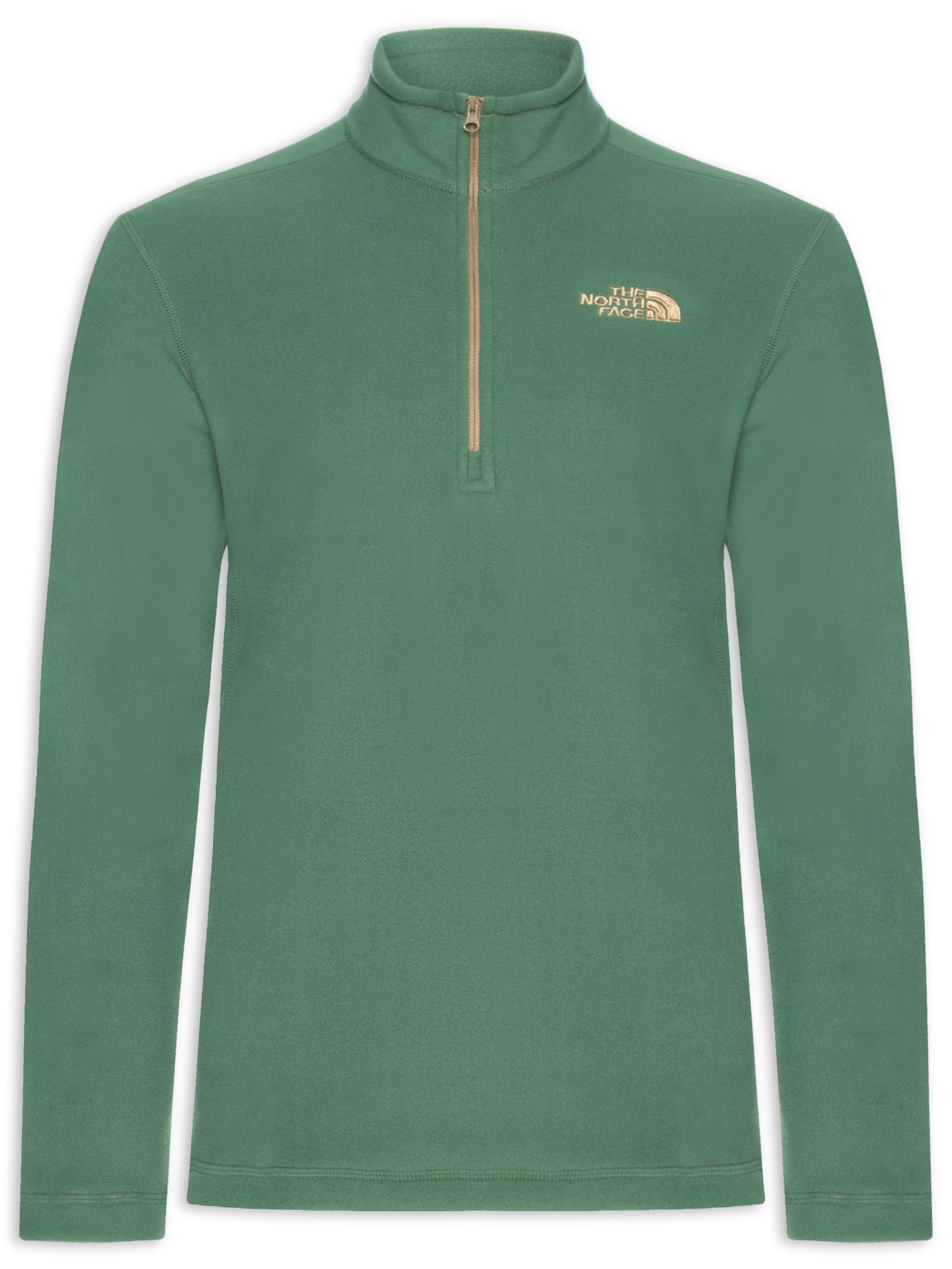 Blusa Masculina Fleece Glacier 1/4 Zl Verde The North Face