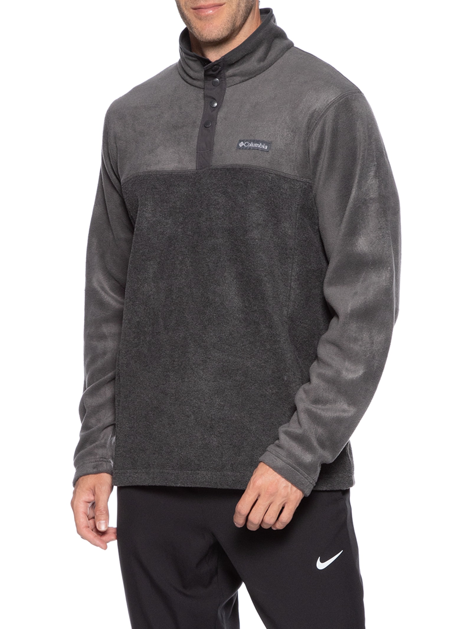 Blusa Masculina Fleece Steens Mountain™ Half Snap II Preto Columbia
