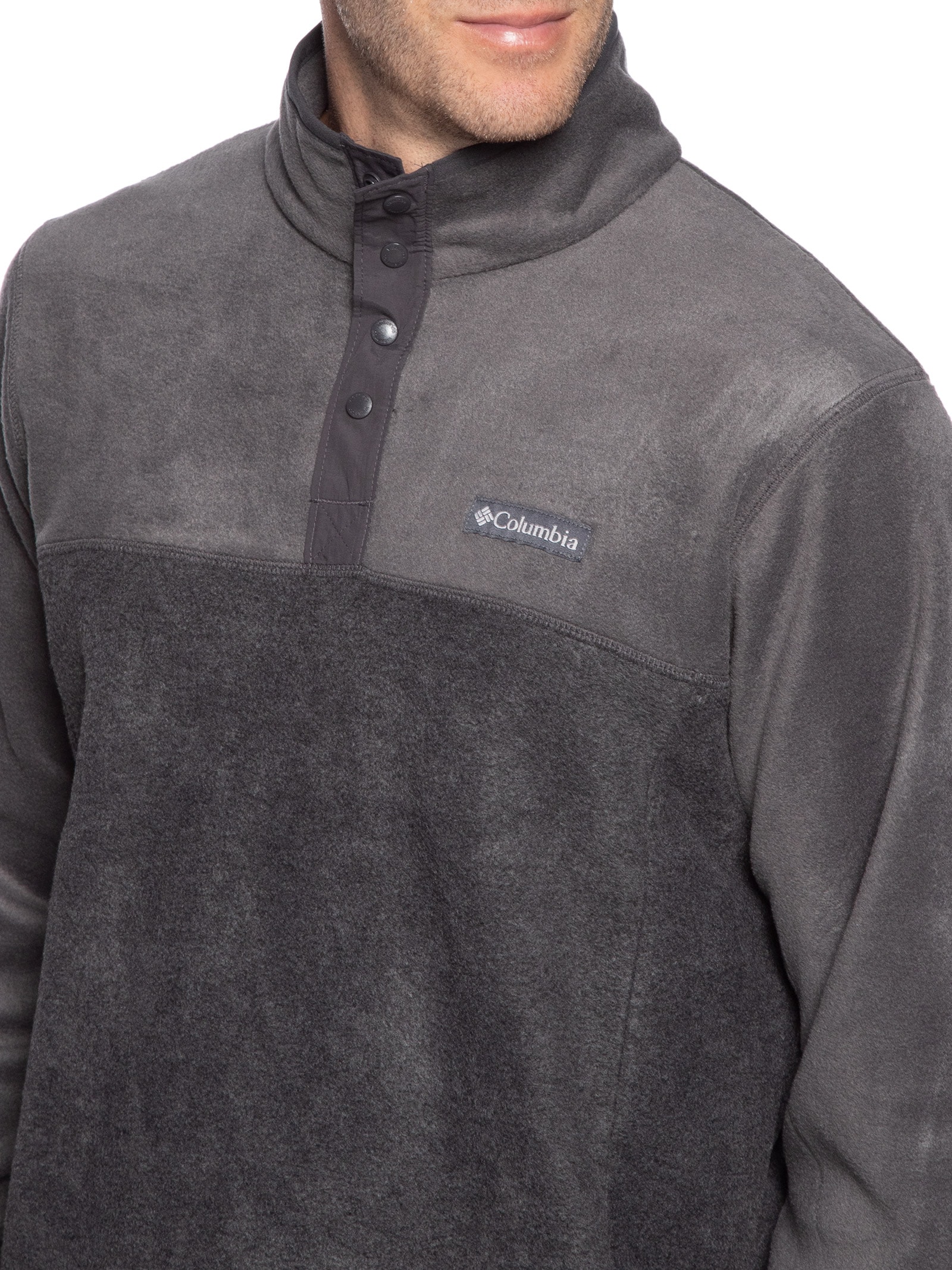 Blusa Masculina Fleece Steens Mountain™ Half Snap II Preto Columbia