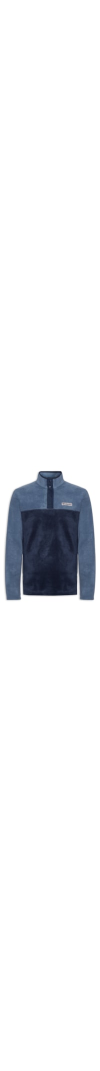 Blusa Masculina Fleece Vista Com Botão Steens Mountain™ II - Azul