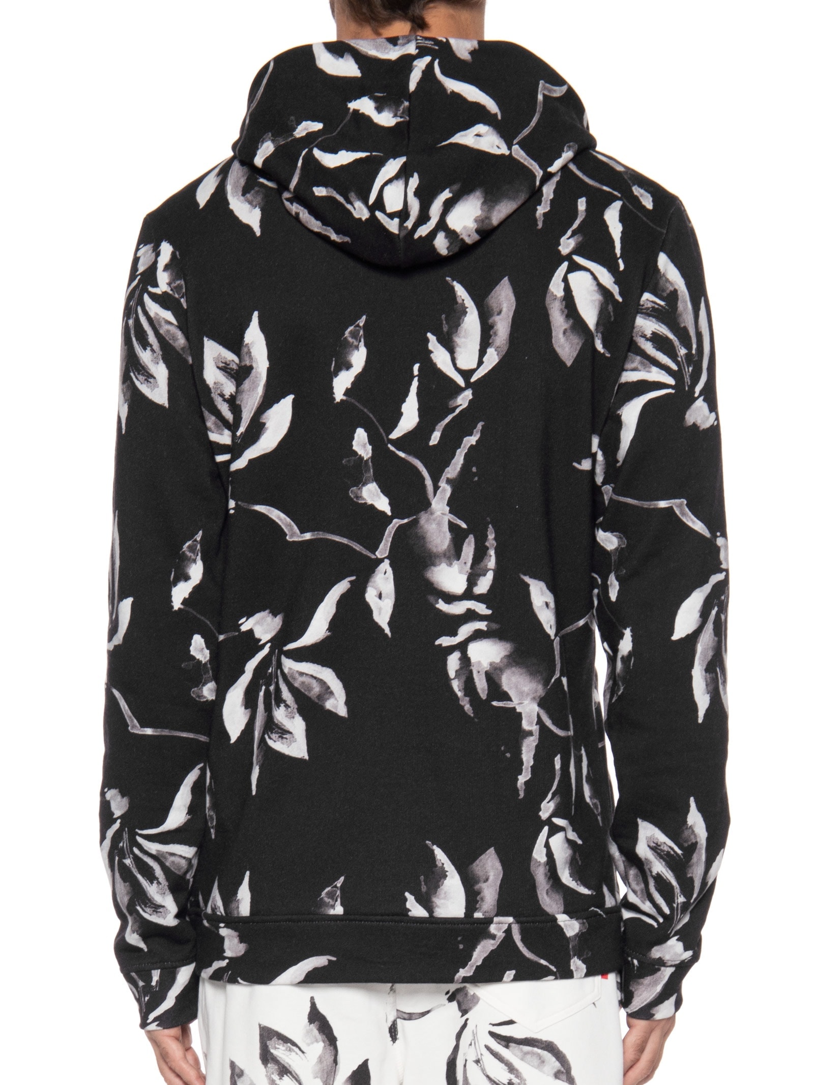 Blusa Masculina Hoodie Moletom Estampado Cerejeira Preto Reserva