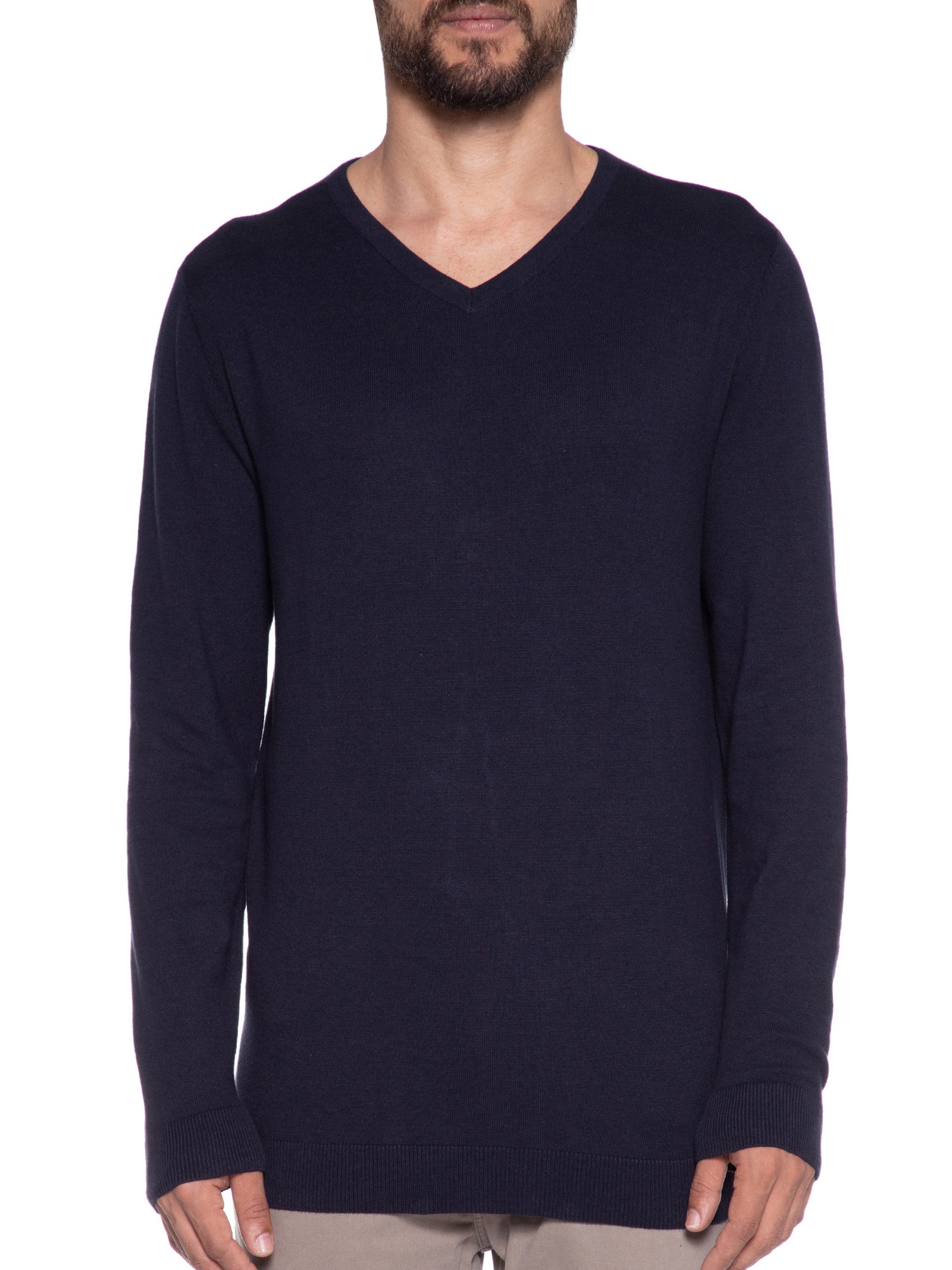 Blusa Masculina Manga Longa Azul Hering