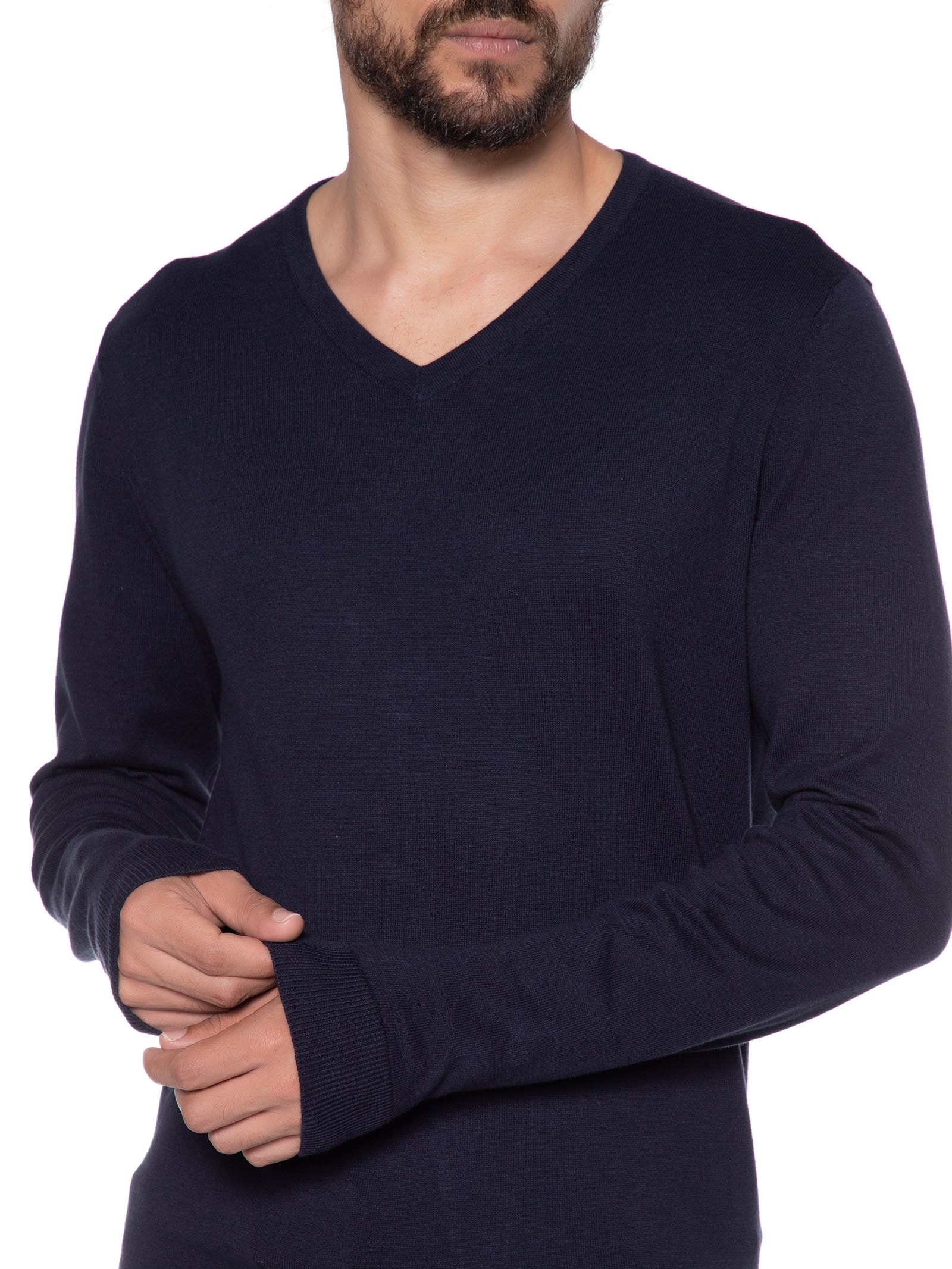 Blusa Masculina Manga Longa Azul Hering