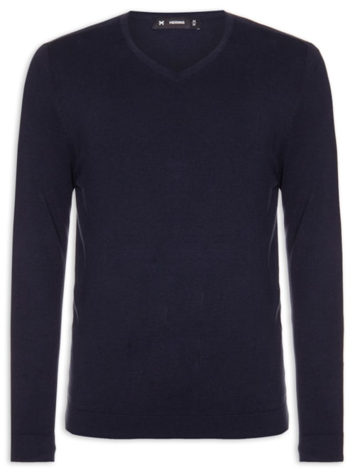 Blusa Masculina Manga Longa - Azul