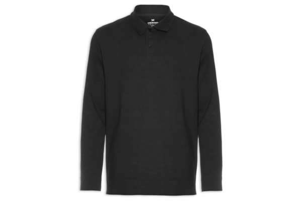 Blusa Masculina Manga Longa - Preto