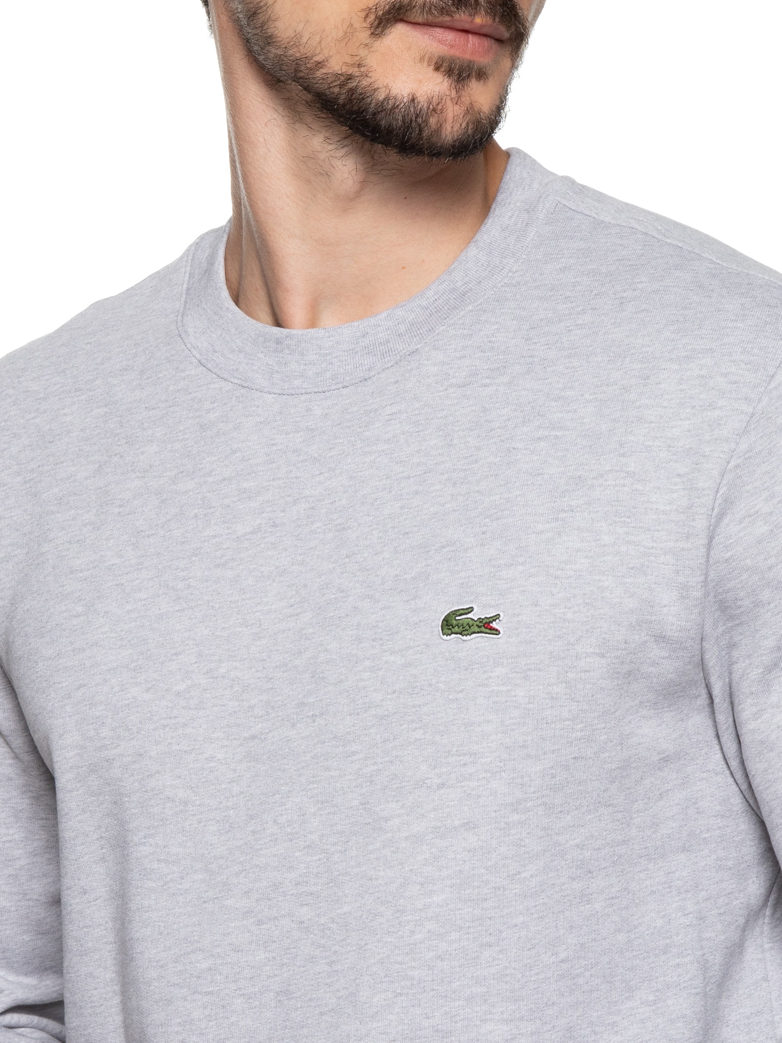 Blusa Masculina Moletom Básico Classic Fit Em Algodão Orgânico Cinza