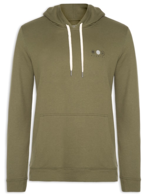 Blusa Masculina Moletom Capuz Sundial – Verde