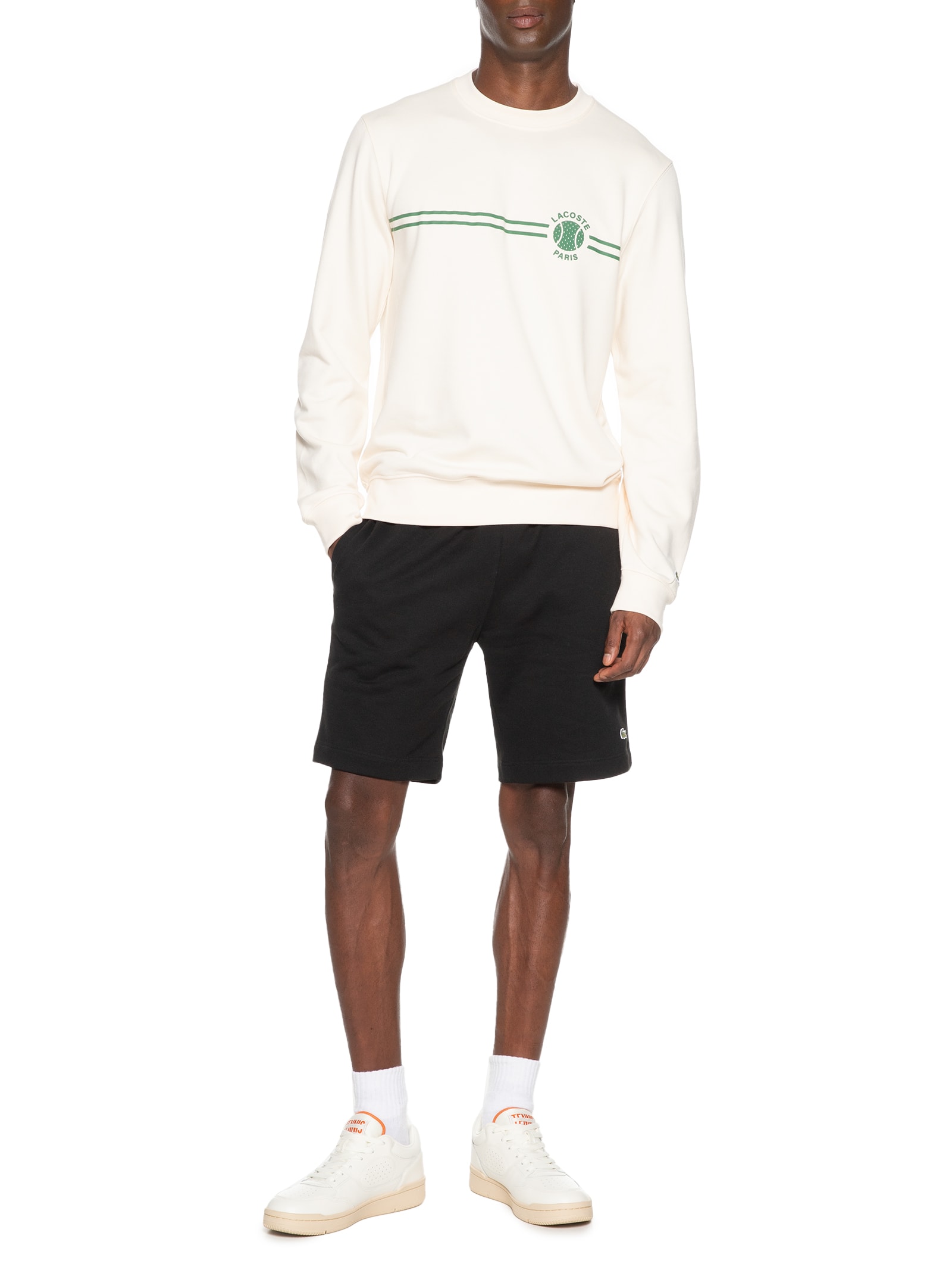 Lacoste - Blusa Masculina Moletom Classic Fit - Branco
