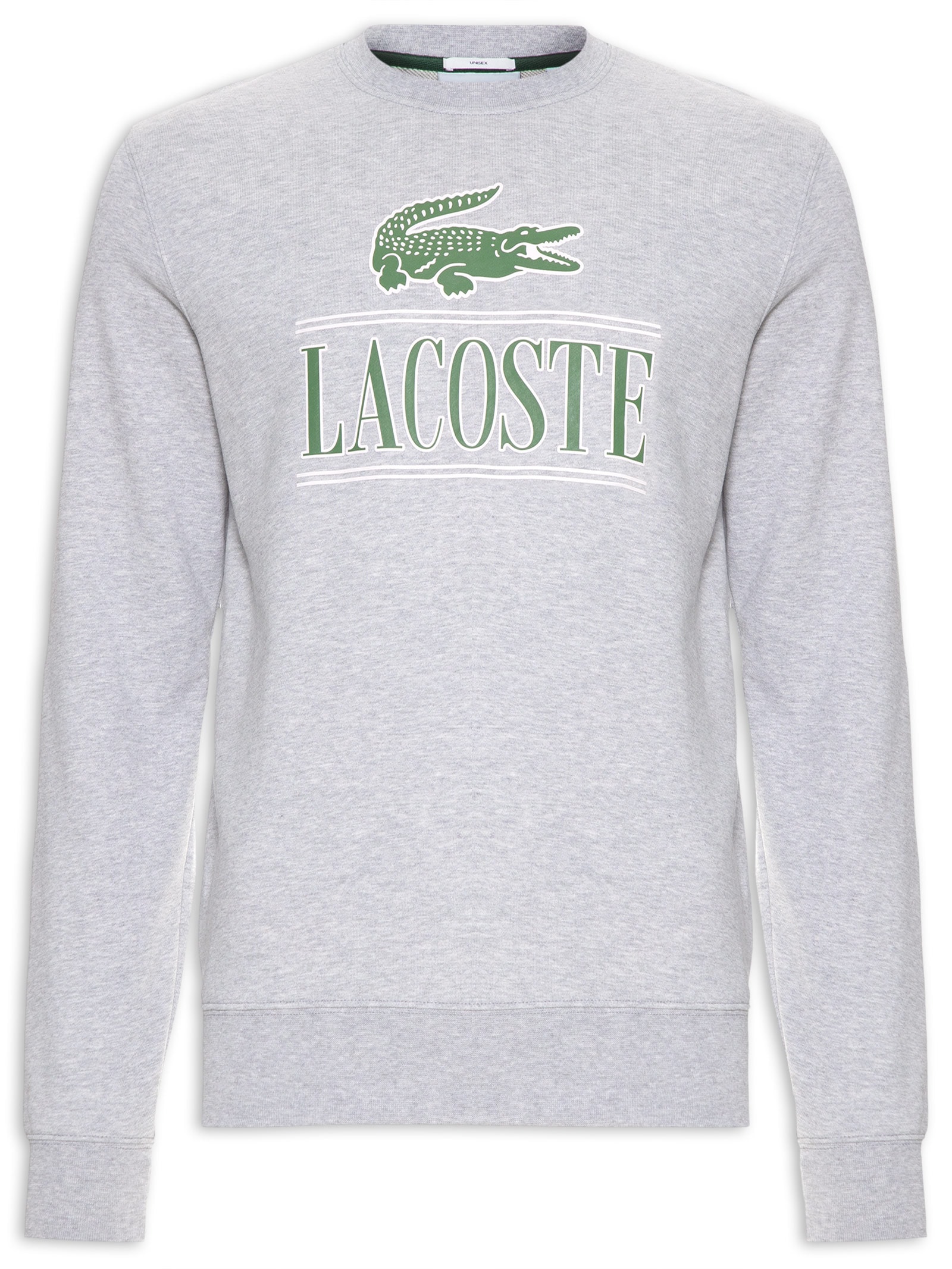 Lacoste Blusa Masculina Moletom Classic Fit Signature Em AlgodΓ£o