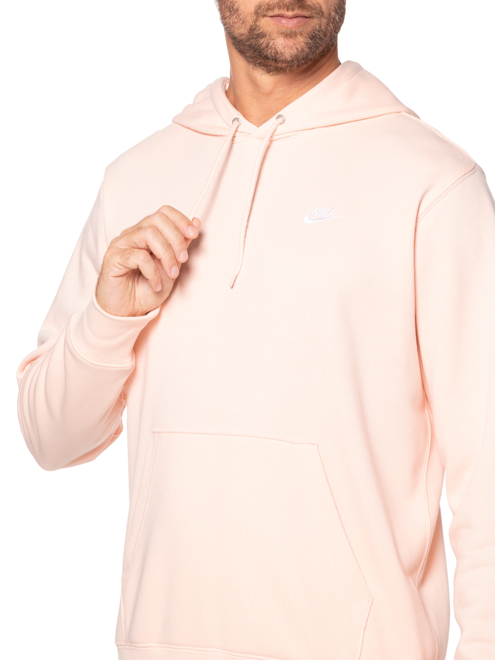 Nike - Blusa Masculina Moletom Club FT PO Hoodie - Bege