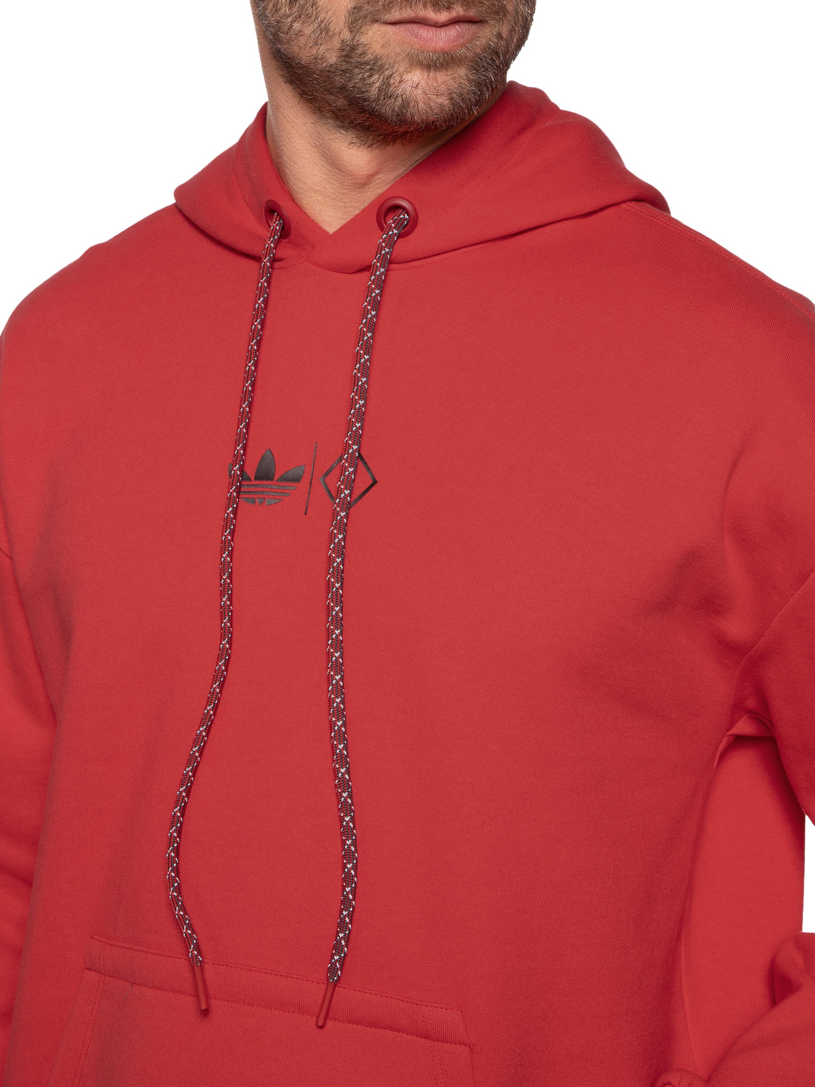 Adidas X Forum Blusa Masculina Moletom Com Capuz Vermelho