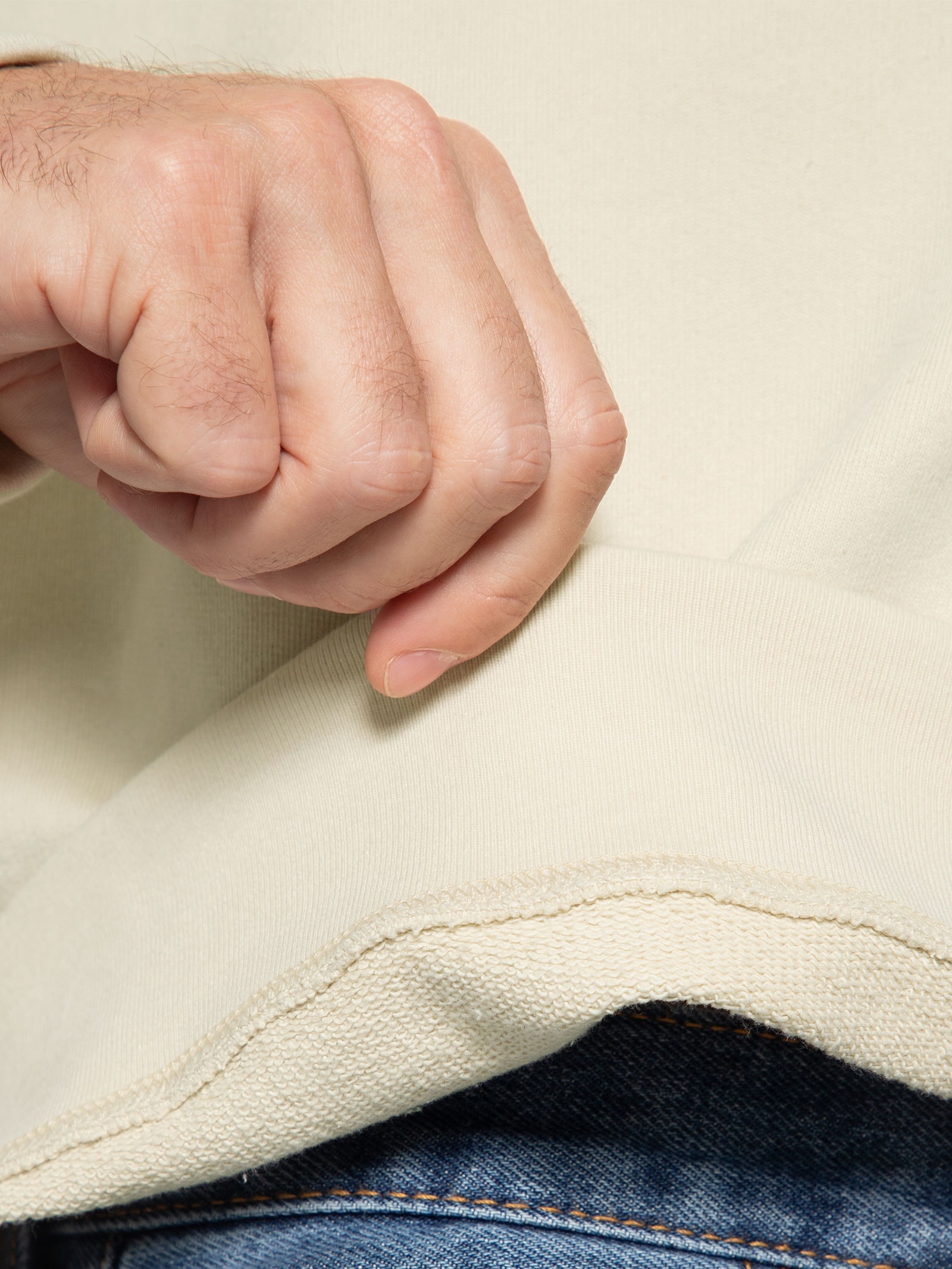 Blusa Masculina Moletom Core Ng Crew Bege Levi's