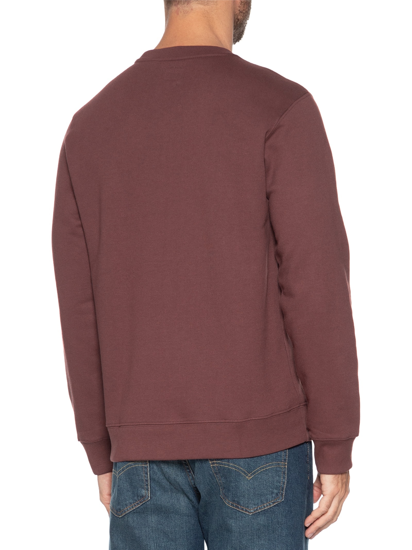 Blusa Masculina Moletom Core Ng Crew Marrom Levi's