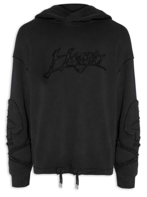 Blusa Masculina Moletom Daskuldy - Preto