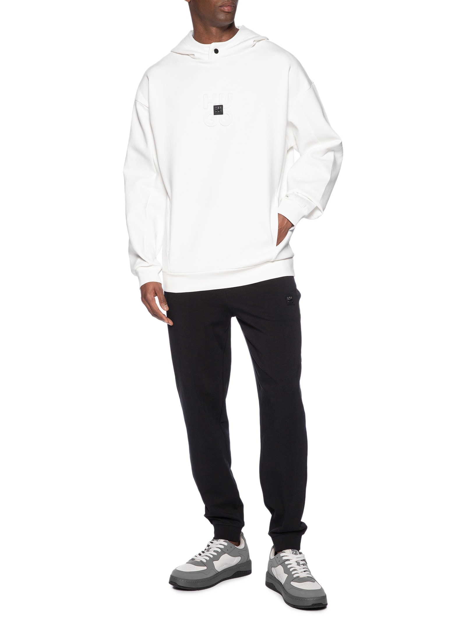 Blusa Masculina Moletom Debostaco Branco Hugo