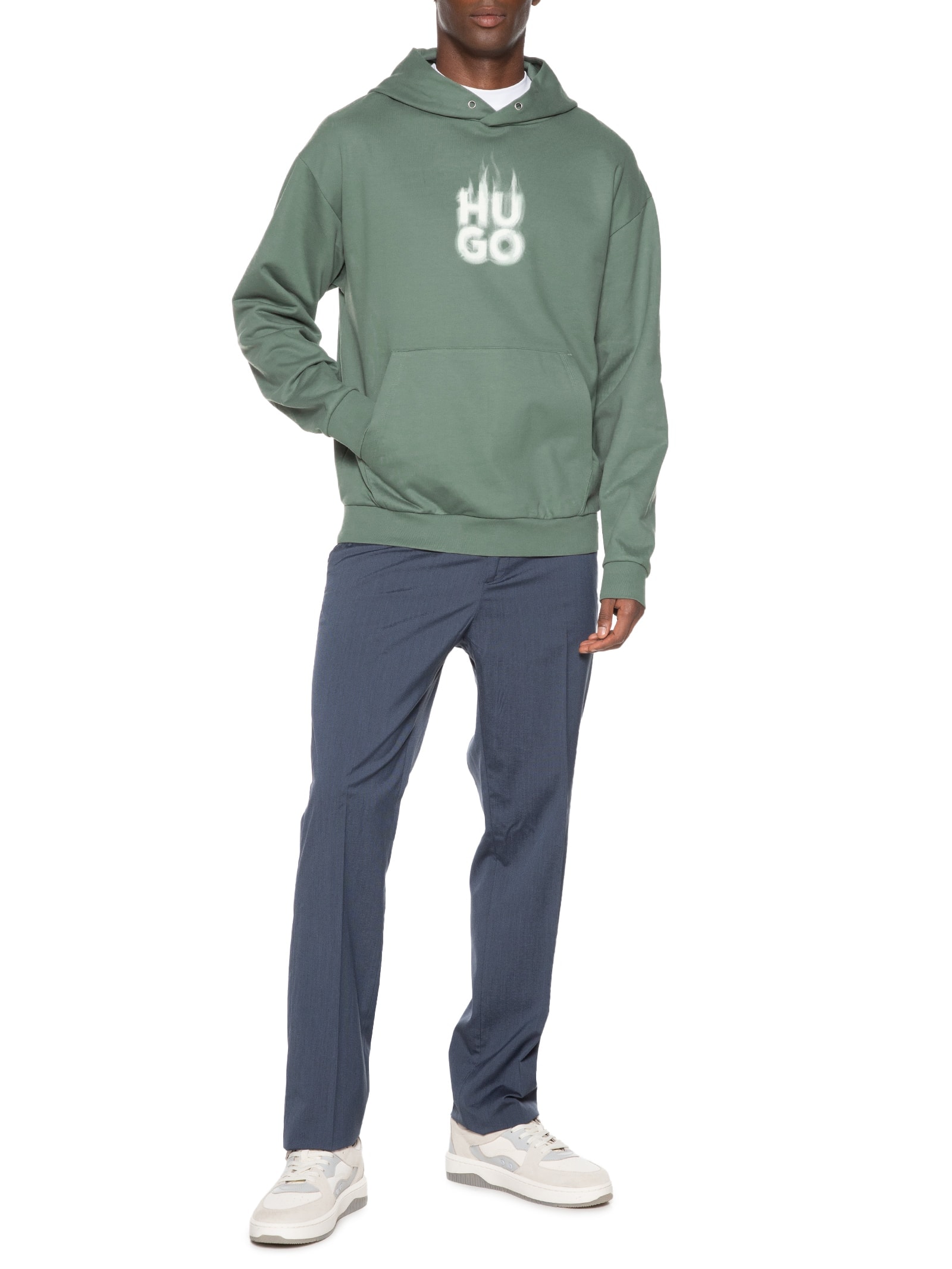 Blusa Masculina Moletom Defnio Verde Hugo