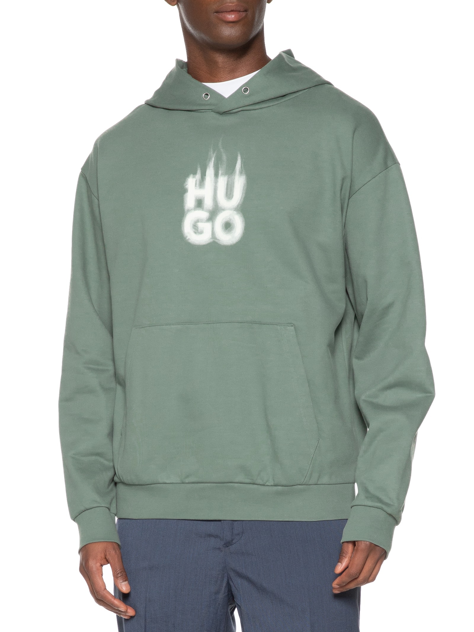 Blusa Masculina Moletom Defnio Verde Hugo