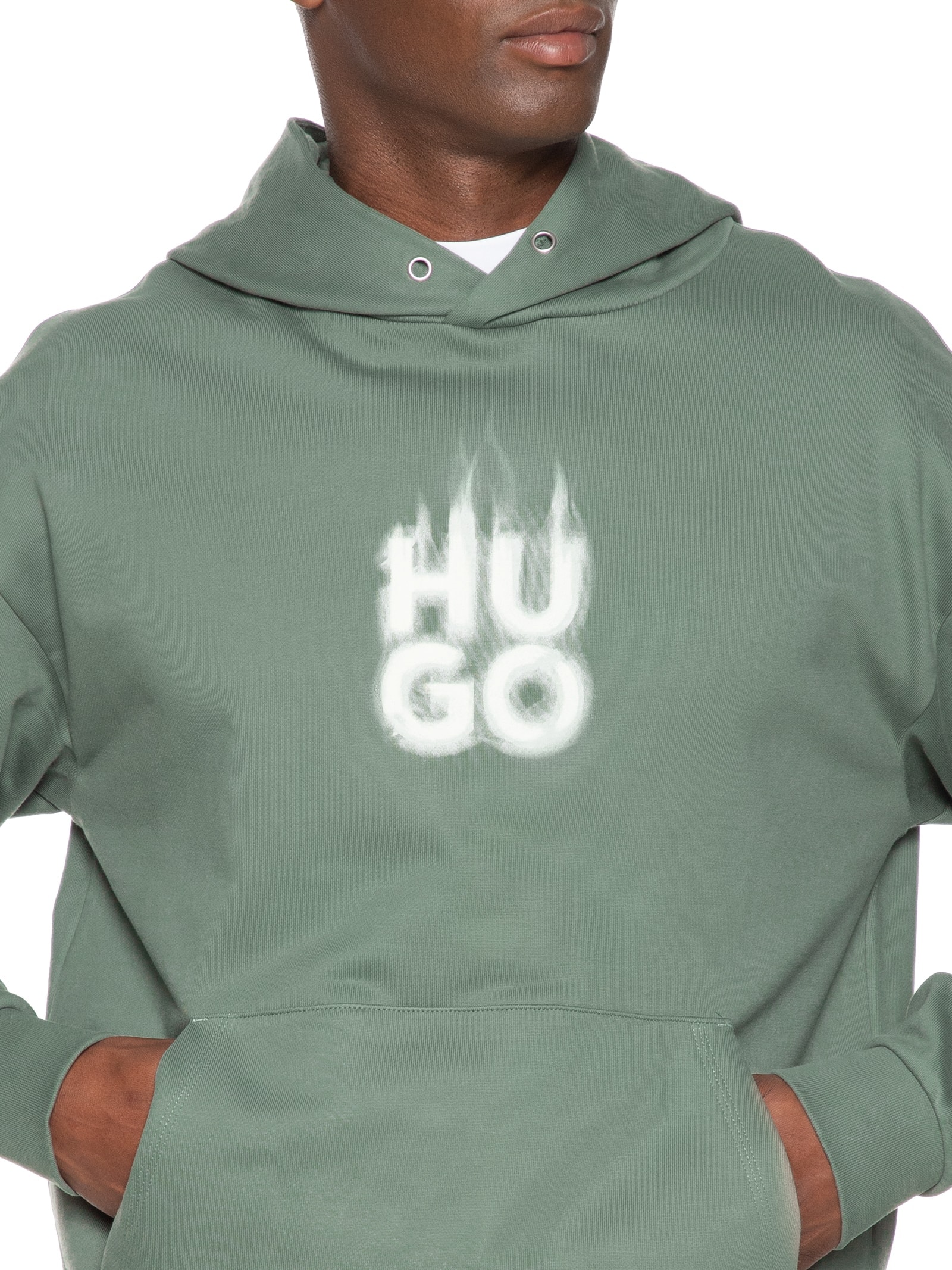 Blusa Masculina Moletom Defnio Verde Hugo