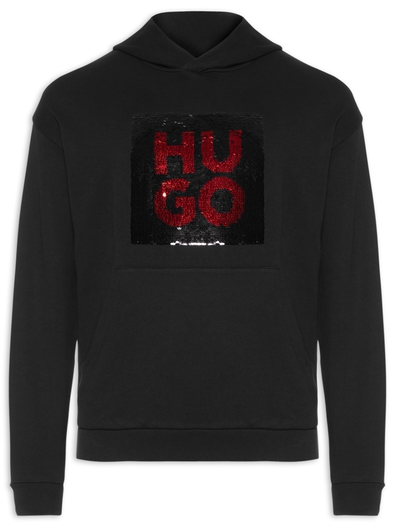 Blusa Masculina Moletom Deseqino Preto Hugo